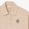 Oversized ribbet polosweatshirt