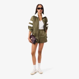 Oversized sateng-pointelle-stripe-sweatshirt for kvinner
