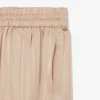 Oversized satengbukse med elastikk