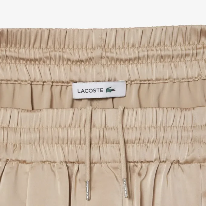 Oversized satengbukse med elastikk