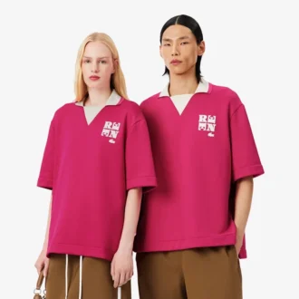 Oversized satengpologensere med Runway-merke