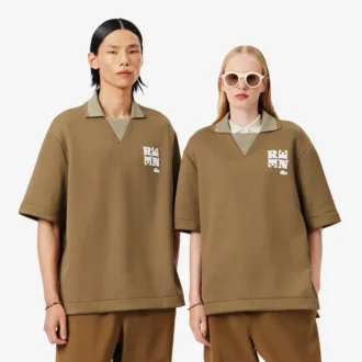 Oversized satengpologensere med Runway-merke