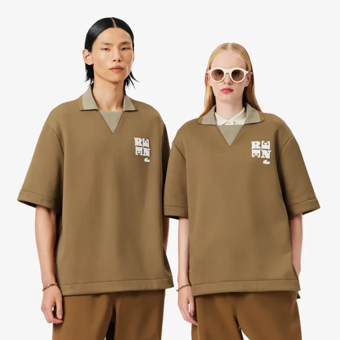 Oversized satengpologensere med Runway-merke