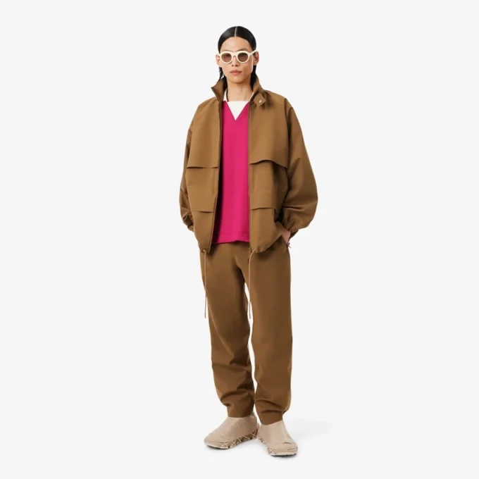 Oversized satengpologensere med Runway-merke