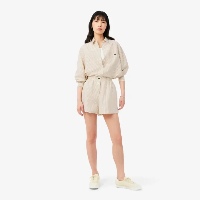 Oversized shorts i linblanding