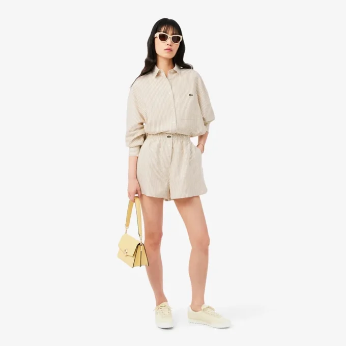 Oversized shorts i linblanding