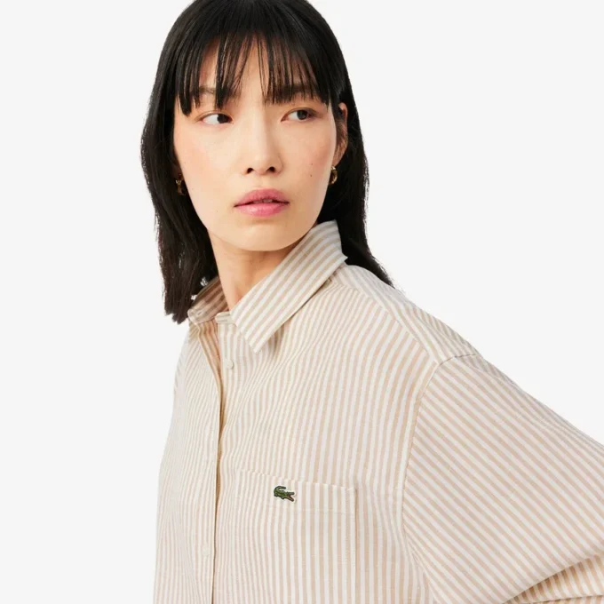 Oversized skjorte i linblanding