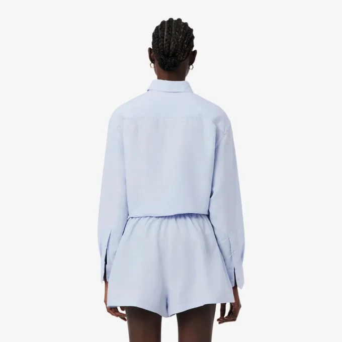 Oversized skjorte i linblanding