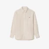 Oversized skjorte i linblanding