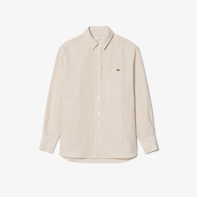 Oversized skjorte i linblanding