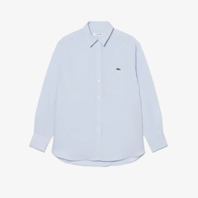 Oversized skjorte i linblanding