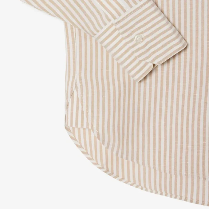 Oversized skjorte i linblanding