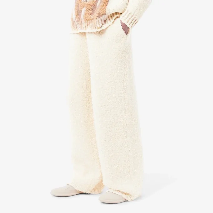Oversized strikkede joggebukser for menn