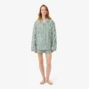 Oversized stripete pyjamasett i poplin