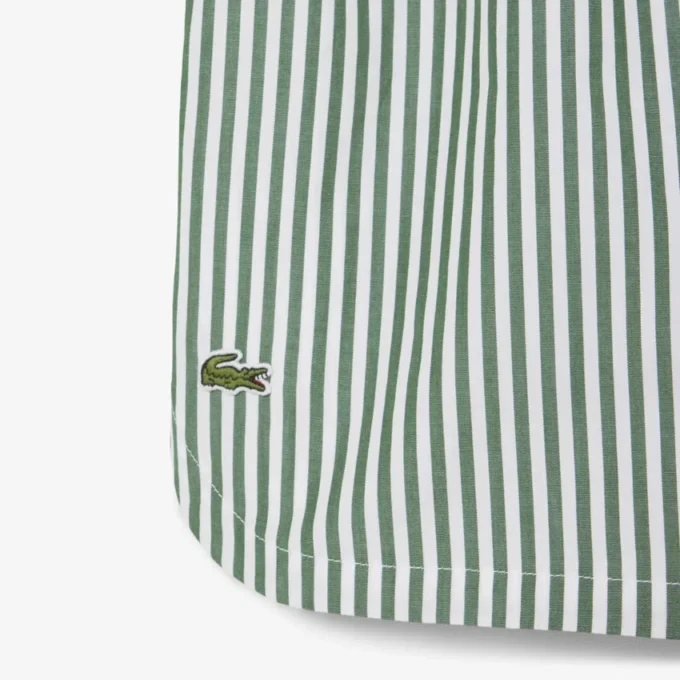 Oversized stripete pyjamasett i poplin