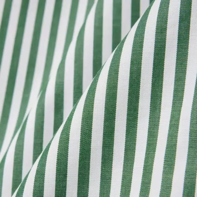 Oversized stripete pyjamasett i poplin
