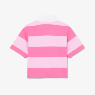 Oversized stripete rugby-polo i bomull