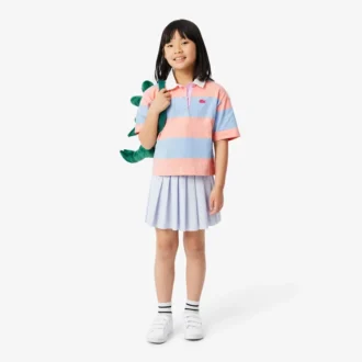 Oversized stripete rugby-polo i bomull