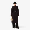 Oversized trenchcoat i ullblanding