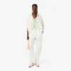 Oversized treningsjakke i linblanding
