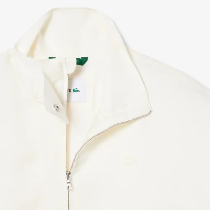 Oversized treningsjakke i linblanding