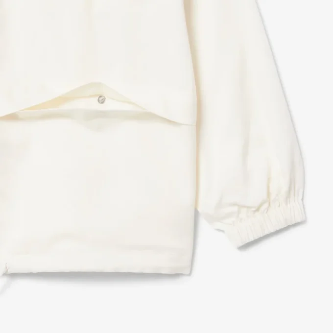 Oversized treningsjakke i linblanding