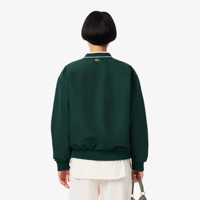 Oversized, vattert nylon-cardigan for damer