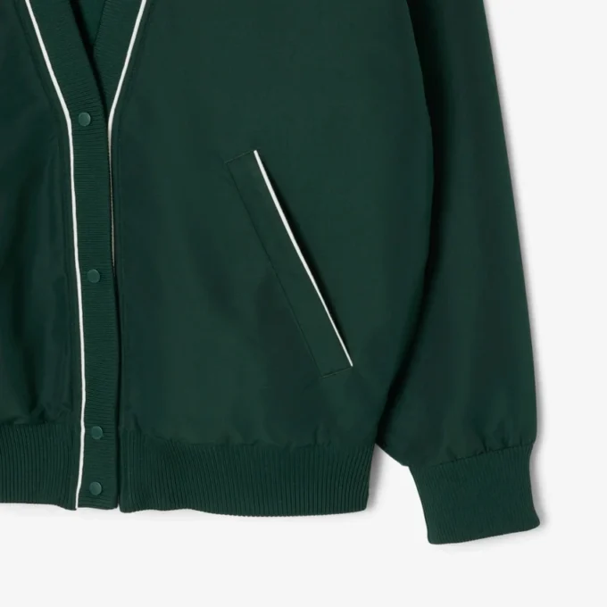 Oversized, vattert nylon-cardigan for damer