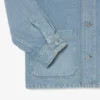 Overskjorte i tykk bomullsdenim for menn