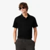 Paris Classic Fit-pologensere med åpen hals og broderi for menn
