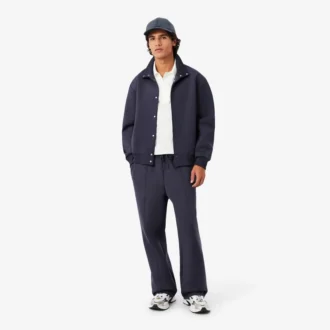 Paris Classic Fit-pologensere med åpen hals og broderi for menn