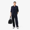 Paris Classic Fit-pologensere med åpen hals og broderi for menn