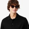 Paris Classic Fit-pologensere med åpen hals og broderi for menn