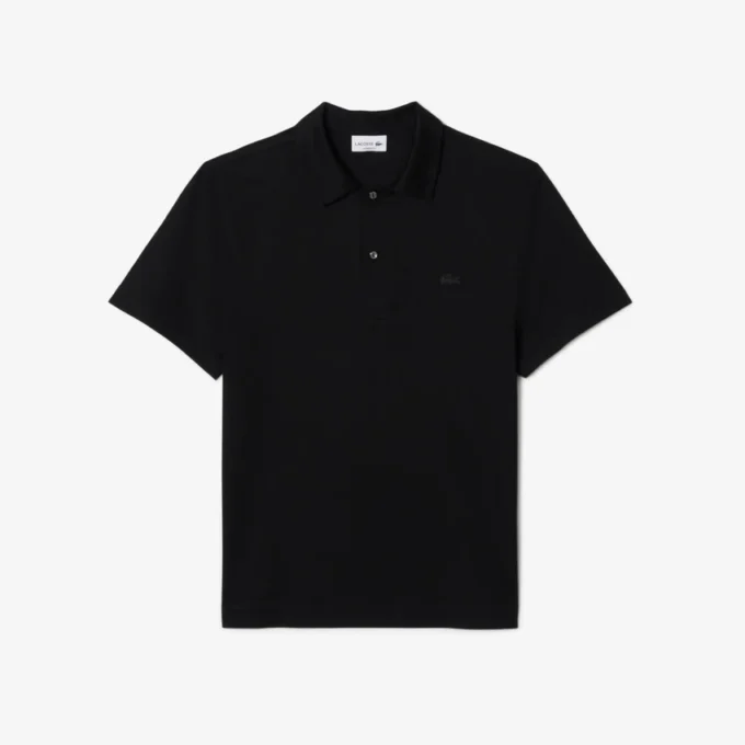 Paris Classic Fit-pologensere med åpen hals og broderi for menn