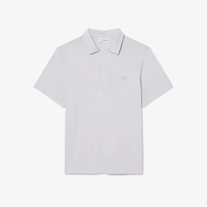 Paris Classic Fit-pologensere med åpen hals og broderi for menn