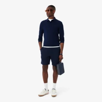 Paris Stretch Piqua-pologensere for menn med normal passform