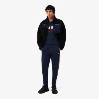 Petit Piqua-pologensere for menn med regular fit og fargeblokker