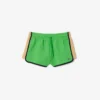 Piqua-shorts for kvinner med kontrastpaneler
