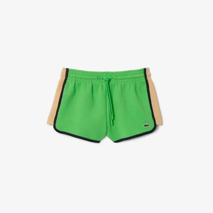 Piqua-shorts for kvinner med kontrastpaneler