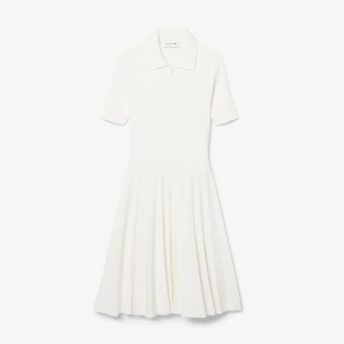Plaget polo-kjole for kvinner