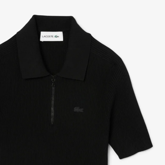 Plaget polo-kjole for kvinner