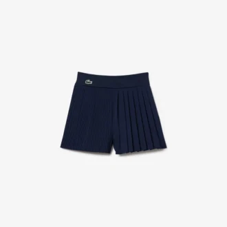 Pleated Lined Tennis Shorts for kvinner