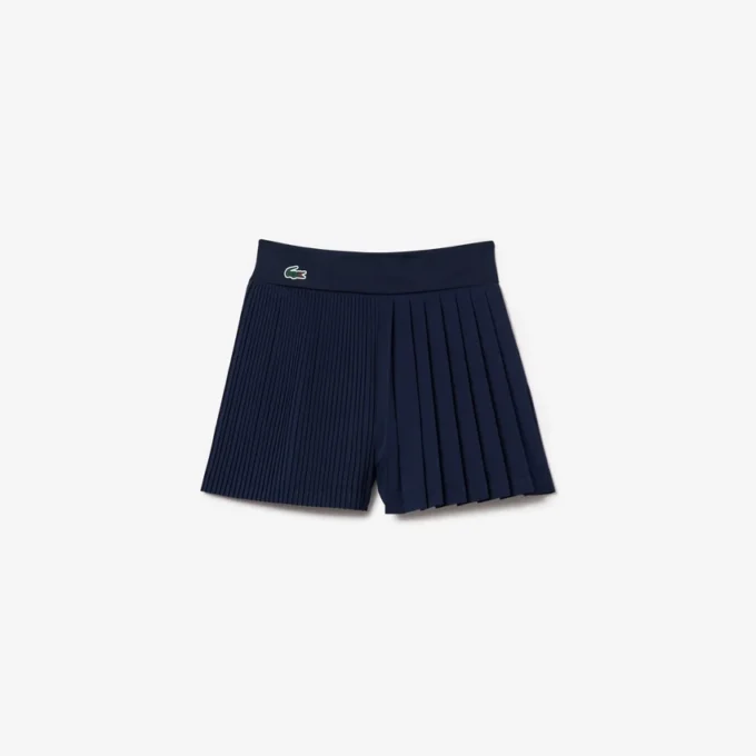 Pleated Lined Tennis Shorts for kvinner