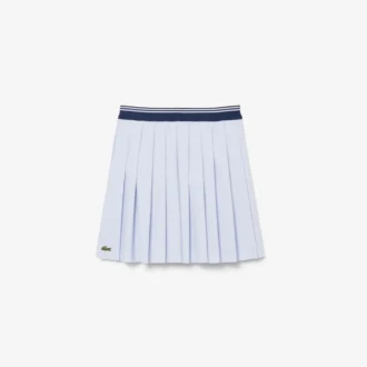 Pleated skjørt i Oxford-bomull for jenter
