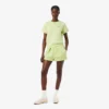 Plisserte bomullsshorts