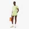 Plisserte bomullsshorts