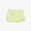 Plisserte bomullsshorts