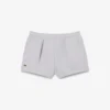 Plisserte bomullsshorts
