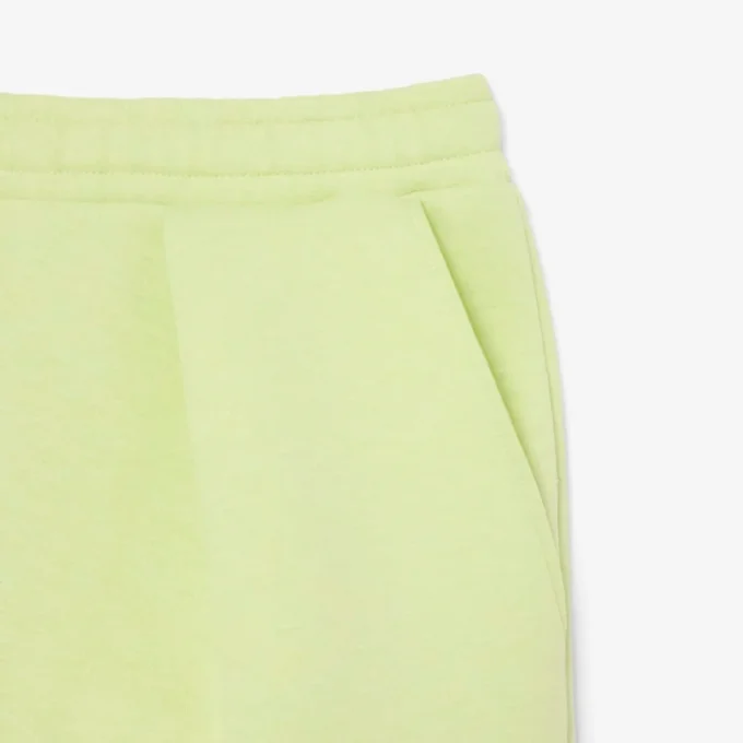 Plisserte bomullsshorts