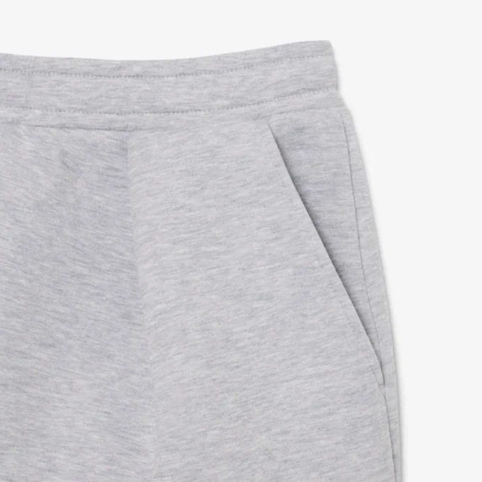 Plisserte bomullsshorts